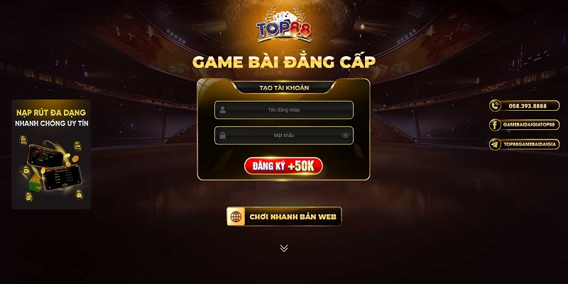 TOP88 – Game Bài Đại Gia – Cổng Game Đổi Thưởng Uy Tín 2025