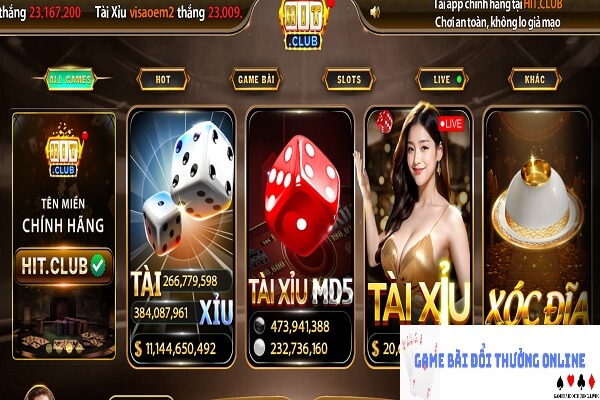 Cổng game Hit CLub gamebaidoithuongonlinelive