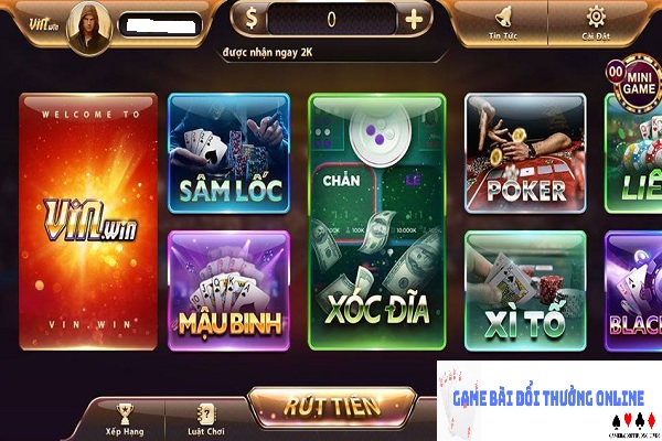 Cổng game VinWin gamebaidoithuongonlinelive