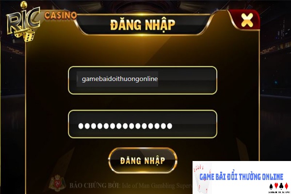 Đăng nhập Ric Win gamebaidoithuongonlinelive