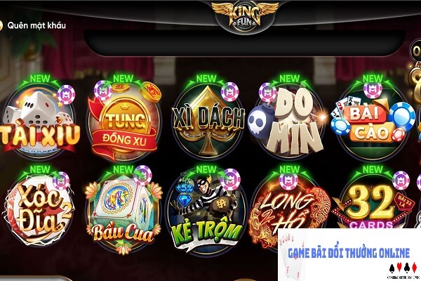 Kho game KingFun gamebaidoithuongonlinelive
