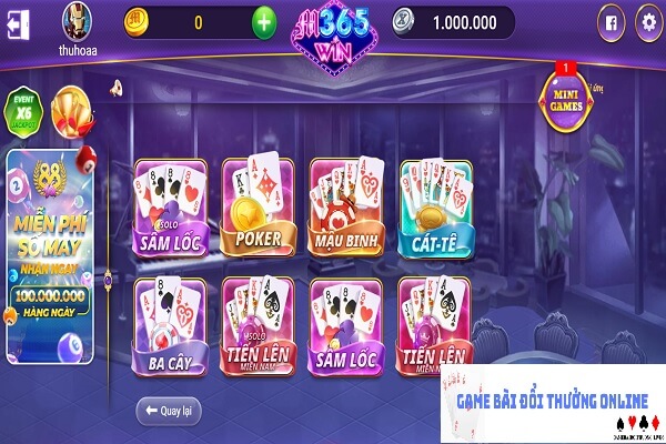 Kho game M365Vin gamebaidoithuongonlinelive