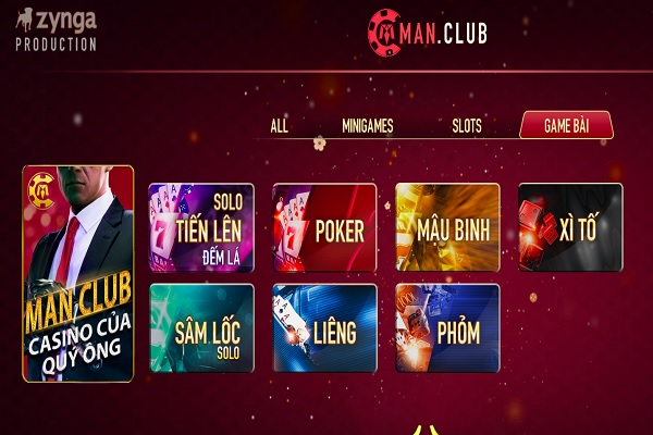 Kho game ManClub gamebaidoithuongonlinelive