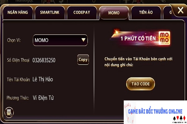 Nạp tiền MayClub gamebaidoithuongonlinelive