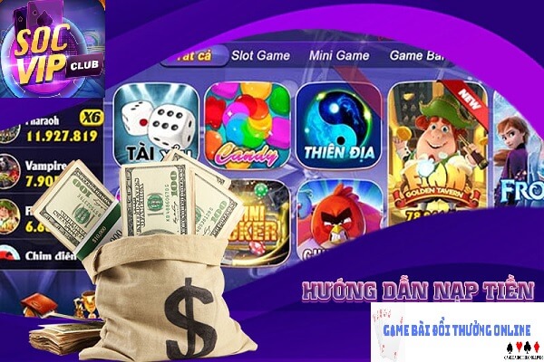 Nạp tiền Socvip Club gamebaidoithuongonlinelive