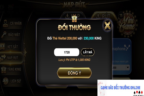 Rút tiền KingFun gamebaidoithuongonlinelive