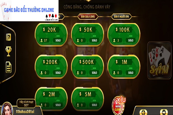 Sâm Lốc gamebaidoithuongonlinelive
