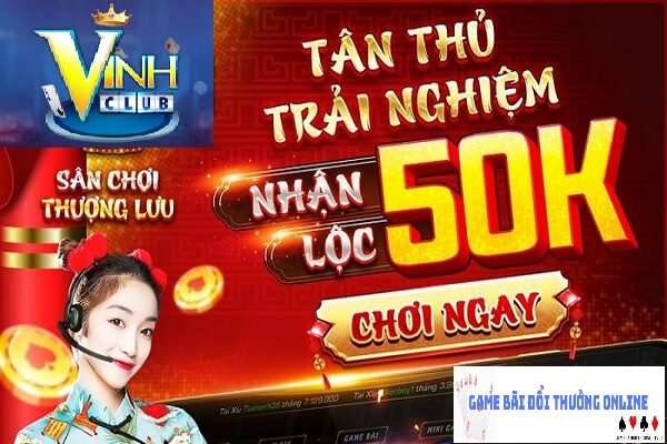 Chương trình khuyến mãi Vinhclub gamebaidoithuongonlinelive