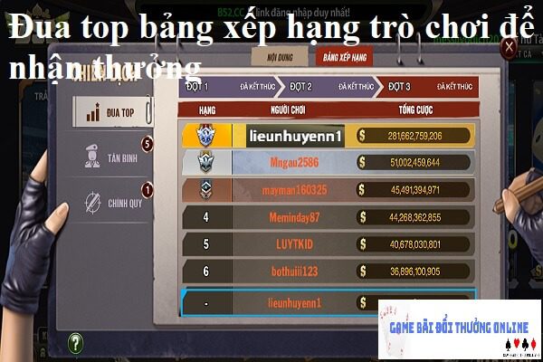 Đua top B52 gamebaidoithuongonlinelive