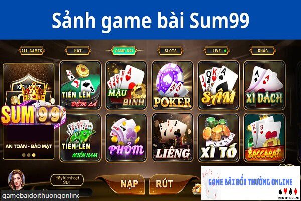kho game Sum99 gamebaidoithuongonlinelive