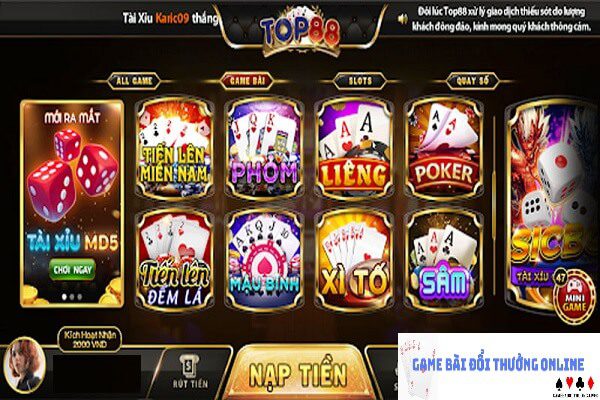 Top88 lừa đảo hay không gamebaidoithuongonlinelive
