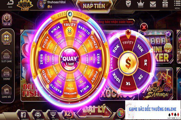 Vòng quay may mắn Vua Club gamebaidoithuongonlinelive